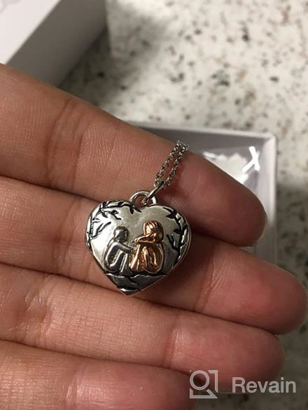 img 1 attached to 📸 925 Sterling Silver Picture Necklace for Sisters - Custom Personalized Locket Pendant Jewelry Gift of Friendship, Memories, and Sisterhood, Ideal for Best Friends review by Tracey Gonzales