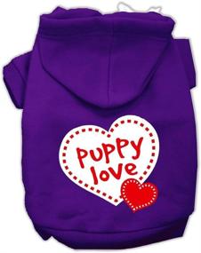 img 1 attached to 🐶 Puppy Love Screen Print Dog Hoodies - Cute and Cozy Apparel for Your Furry Friend