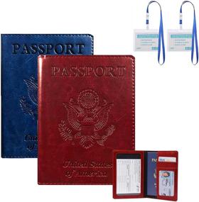 img 4 attached to Redify Passport Vaccine Holder Combo