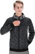 stay warm and stylish with dishang men's hooded fleece jacket - full-zip urban hoodie outwear logo