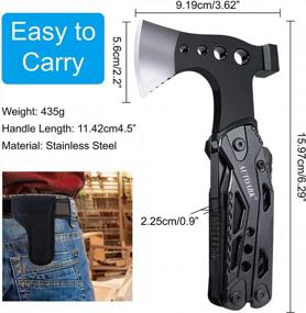 img 2 attached to Gifts For Dad Grandpa Husband Boyfriend Men Women,All In One Survival Tools Axe Hammer Multitool Camping Accessories,Birthday Father'S Day Christmas Thanksgiving Day Valentine'S Day Gift Ideas,ATH-701