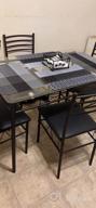 img 1 attached to VECELO Black Dining Table Set with 4 Chairs [Includes 4 Placemats] - Enhanced SEO review by Scott Pentapati