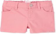 👖 the children's place denim shorts for baby girls: stylish and comfortable logo