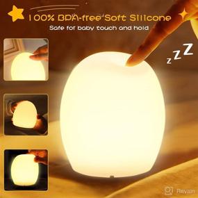 img 1 attached to 🌙 Kids Room Night Lights - Cute DIY Egg Lamp for Boys, Girls & Toddlers - 7 Color Changing LED Nightlight - Tap-Controlled Portable Nursery Light - USB Rechargeable - Kawaii Room Decor - Perfect Gift