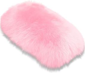 img 4 attached to 🚗 Andalus Car Armrest Cover - Car Center Console Cover - Soft, Plush, Genuine Australian Sheepskin Wool - Universal Fit - Car Consoles Seat Box Protector & Accessories (Pink) 11.47" x 6.3