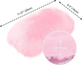 img 3 attached to 🚗 Andalus Car Armrest Cover - Car Center Console Cover - Soft, Plush, Genuine Australian Sheepskin Wool - Universal Fit - Car Consoles Seat Box Protector & Accessories (Pink) 11.47" x 6.3