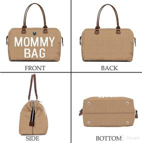 img 3 attached to 👜 Chqel Diaper Bag Tote: Perfect Hospital & Maternity Bag with Mommy's Treasures, Spacious Weekender Travel Bag