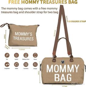 img 1 attached to 👜 Chqel Diaper Bag Tote: Perfect Hospital & Maternity Bag with Mommy's Treasures, Spacious Weekender Travel Bag