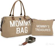 👜 chqel diaper bag tote: perfect hospital & maternity bag with mommy's treasures, spacious weekender travel bag logo