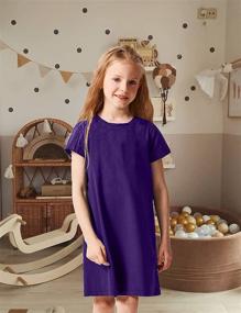 img 3 attached to Boyoo Casual Cotton Sleeve Girls' Clothing - Toddler Dresses