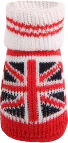 img 3 attached to 🧦 Puppia Medium Union Jack Dog Socks: Red - Shop the Set of 4 Online