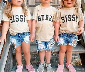 img 2 attached to Toddler Clothes Letter T Shirts Sissy Rose Apparel & Accessories Baby Girls
