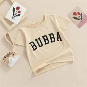 img 3 attached to Toddler Clothes Letter T Shirts Sissy Rose Apparel & Accessories Baby Girls