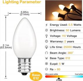 img 4 attached to Grensk Low Watt LED Light Bulbs - Energy Efficient And Warm White For Night Lights And Wall Lamps