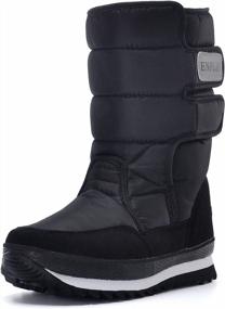 img 4 attached to DADAWEN Frosty Snow Boot For Women With Waterproof Design