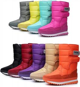 img 3 attached to DADAWEN Frosty Snow Boot For Women With Waterproof Design