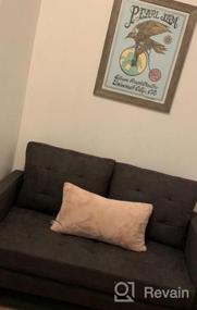img 5 attached to Стильный и удобный диван Loveseat середины века для дома и офиса от JIASTING