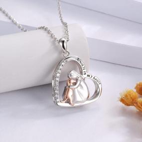 img 1 attached to S925 Sterling Silver Pet Ashes Necklace - Remembrance Jewelry For Women Who Have Lost Their Furry Friend