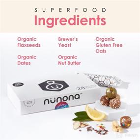 img 2 attached to 🍪 Nunona Mama Balls - Organic Plant-Based Lactation Support Snacks for Nursing Moms | Postpartum Delights | Lactation Cookie Bites for Breast Milk Production | Breastfeeding Essentials - Cashew Confetti (28 Bites)