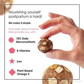 img 1 attached to 🍪 Nunona Mama Balls - Organic Plant-Based Lactation Support Snacks for Nursing Moms | Postpartum Delights | Lactation Cookie Bites for Breast Milk Production | Breastfeeding Essentials - Cashew Confetti (28 Bites)