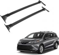 2021-2022 toyota sienna roof rack crossbar | 110lbs capacity aluminum cargo carrier bar for canoe, kayak & bike logo