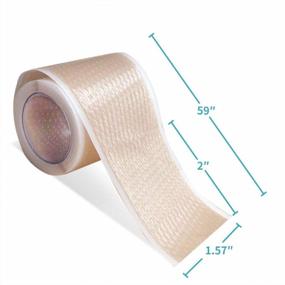 img 3 attached to Waterproof Silicone Tape With Easy Tear Design For Pain-Free Removal, Medical Grade Adhesive, Comfortable And Breathable (1.6In X 59 In, 1 Roll) - Dimora Soft