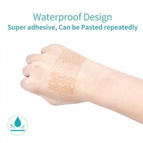img 2 attached to Waterproof Silicone Tape With Easy Tear Design For Pain-Free Removal, Medical Grade Adhesive, Comfortable And Breathable (1.6In X 59 In, 1 Roll) - Dimora Soft
