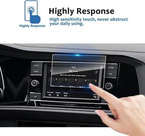 img 2 attached to 📱 High-Quality LFOTPP Car Navigation Screen Protector for 2019 2020 Jetta 6.5-Inch – Crystal Clear Tempered Glass Infotainment Display Shield – In-Dash Center Touch Screen Protection 6.5-Inch