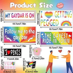 img 3 attached to 🌈 76 PCS Original LGBT Funny Gay Prank Bumper Stickers for Cars, Decals for Motorcycles, Trucks, Luggage | Funny Stickers for Adults | Funny LGBT Stickers for Vehicles