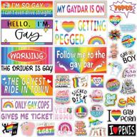 🌈 76 pcs original lgbt funny gay prank bumper stickers for cars, decals for motorcycles, trucks, luggage | funny stickers for adults | funny lgbt stickers for vehicles логотип