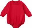 oversized newborn baby romper bodysuit with long sleeves - stylish pullover sweater top for fall and winter infant clothing by opawo logo