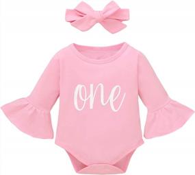 img 3 attached to Наряд для девочки на первый день рождения Рубашка для первого дня рождения ребенка Одежда для первого дня рождения на один год