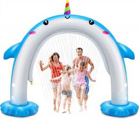 img 3 attached to Giant Unicorn Sprinkler - Perfect Summer Water Toy For Kids And Adults