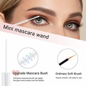 img 1 attached to Clear Eyelash Glue with Cluster Lash Wand | All-Day Wear, Super 💪 Strong Hold | Ideal for DIY Lash Extensions | 72 Hour Bond | 5ml/0.17fl.oz