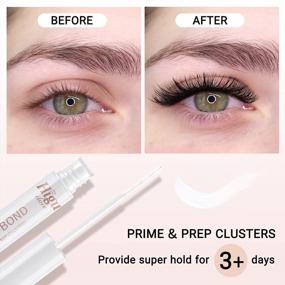 img 2 attached to Clear Eyelash Glue with Cluster Lash Wand | All-Day Wear, Super 💪 Strong Hold | Ideal for DIY Lash Extensions | 72 Hour Bond | 5ml/0.17fl.oz