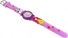 img 1 attached to Водонепроницаемые 3D милые мультяшные цифровые силиконовые наручные часы Time Gift для девочек, мальчиков, детей, детей