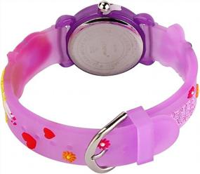 img 2 attached to Waterproof 3D Cute Cartoon Digital Silicone Wristwatches Time Gift For Girls Boy Kids Children