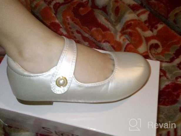 img 1 attached to STELLE Girls White Slip T12 Flats - Girls' Shoes for Flats review by John Wei