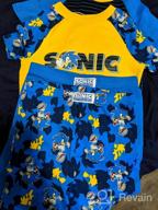 img 1 attached to 🦔 Sonic The Hedgehog Boys' 1 More Level 4 Piece Short Sleeve Pajama Set: Ultimate Sleepwear Adventure! review by David Perez