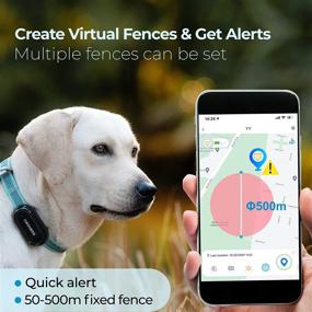 img 2 attached to 🐾 DOGNESS Waterproof GPS Tracker for Dogs and Cats - Live Tracking - Emergency Alerts - Night Light - Wireless Charging - Size M