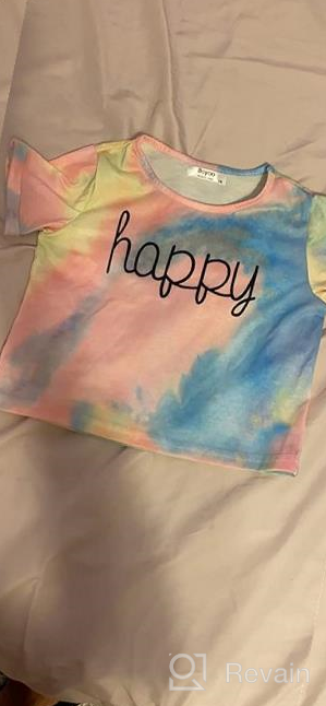 img 1 attached to 👚 Boyoo Girl's Tie Dye Crop Top – Trendy Fashion Tee for 5-14 Years review by Julia Bhatt