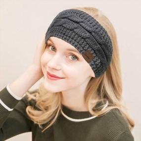 img 1 attached to Set Of 4 Women'S Winter Headbands - Thick Cable Knit Ear Warmers With Fleece Lining, Crochet Detailing, And Cozy Fuzzy Texture - Ideal Gifts For Winter Season