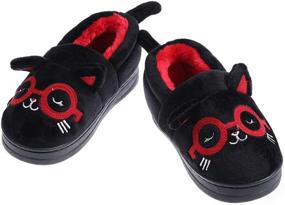 img 1 attached to 👞 XYLUIGI Winter Toddler Outdoor Boys' Slippers - Cozy Shoes