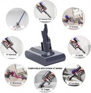 upgrade your dyson v7 performance with biswaye 21.6v v7 battery replacement - compatible with multiple models логотип