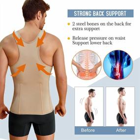 img 1 attached to Get The Perfect Toned Body With TAILONG Men'S Compression Shirt - Slimming Tank Top Shaper And Tummy Control Girdle