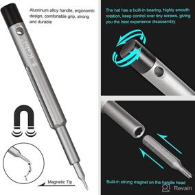 img 1 attached to 🔧 133 in 1 Precision Screwdriver Set Electronics Repair Toolkit Professional - 119 Bits Magnetic Driver Kit and Magnetic Buckle Box for Computer, PC, Laptop, MacBook, Xbox, Game Console Repair