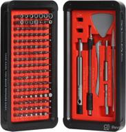 🔧 133 in 1 precision screwdriver set electronics repair toolkit professional - 119 bits magnetic driver kit and magnetic buckle box for computer, pc, laptop, macbook, xbox, game console repair логотип