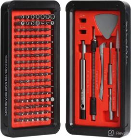 img 4 attached to 🔧 133 in 1 Precision Screwdriver Set Electronics Repair Toolkit Professional - 119 Bits Magnetic Driver Kit and Magnetic Buckle Box for Computer, PC, Laptop, MacBook, Xbox, Game Console Repair