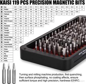 img 2 attached to 🔧 133 in 1 Precision Screwdriver Set Electronics Repair Toolkit Professional - 119 Bits Magnetic Driver Kit and Magnetic Buckle Box for Computer, PC, Laptop, MacBook, Xbox, Game Console Repair