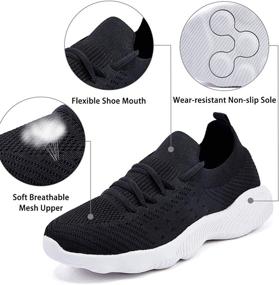 img 2 attached to TINSTREE Lightweight Breathable Athletic Sneakers Women's Shoes via Athletic